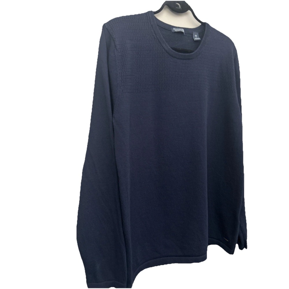 Scotch & Soda Men's Pullover Sweater Crew Neck L Navy Blue Knit - Picture 5 of 10